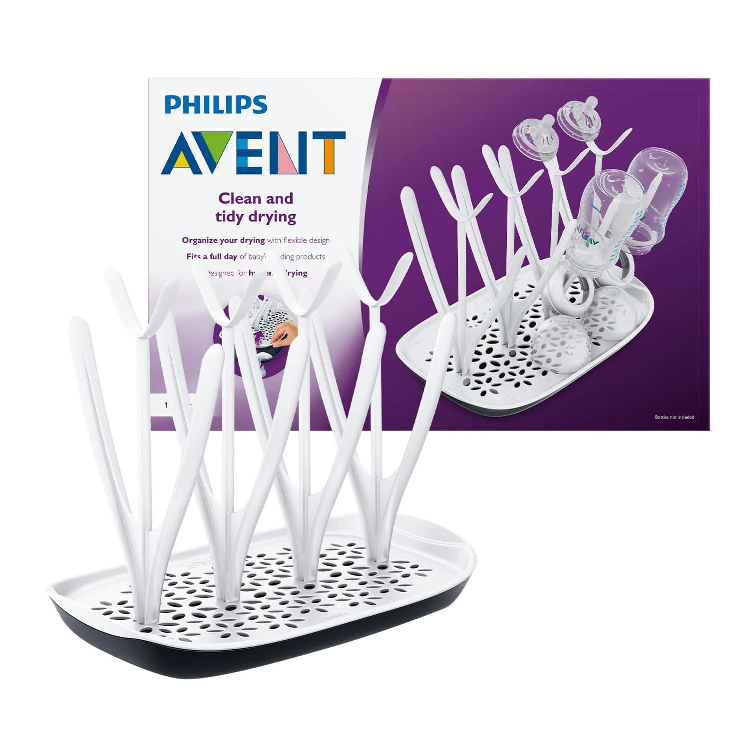 قاعدة لتجفيف زجاجات Avent 2