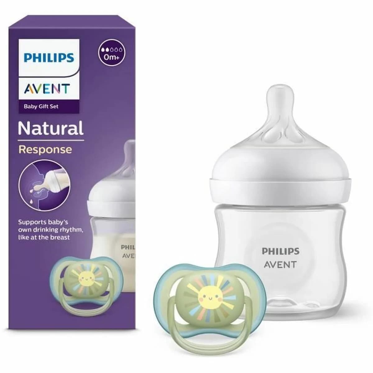 AVENT NATURAL RESPONSE BOTTLE  ULTRA AIR SOOTHER KIT 0-6 M