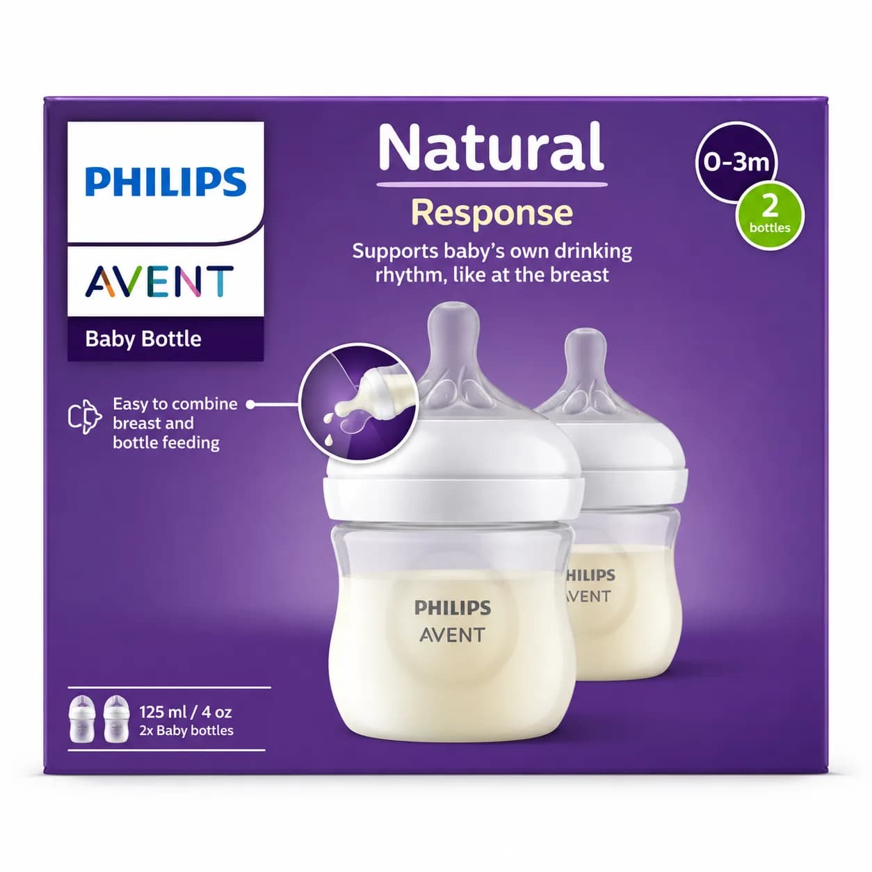 رضاعة AVENT RESPONSE 125 CM 2PCS