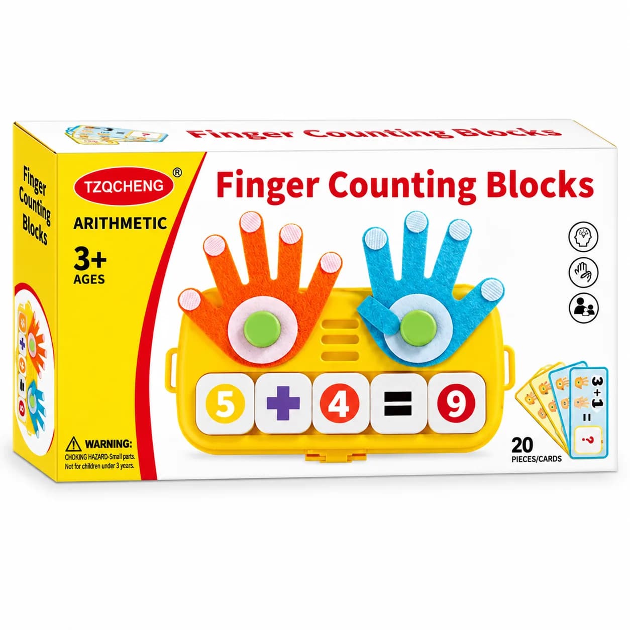 Finger counting blocks